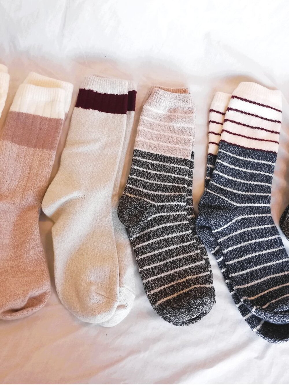 Women's Long Socks - 6 pair - Size Medium